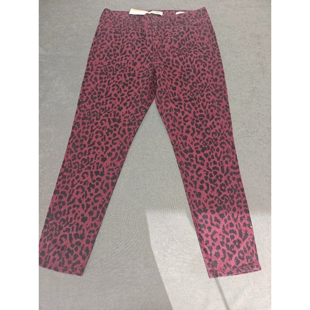 Social Standard Sanctuary Womens Size 12 Cheetah Leopard Ankle Skinny Jeans NWT